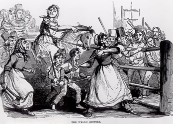 The Welsh Rioters, from The Illustrated London News, 11 February 1843